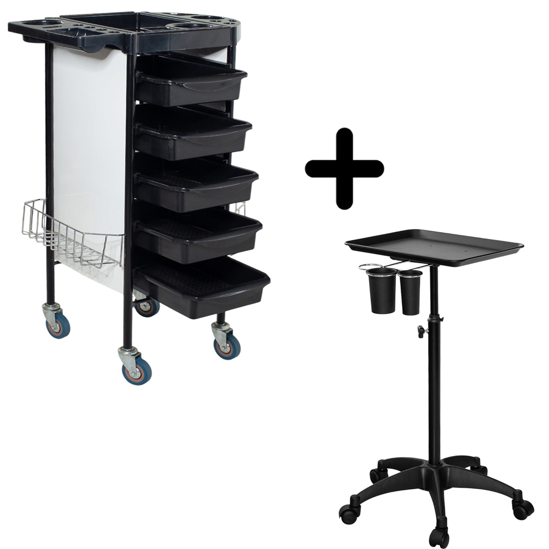 Set Carro Metal Bco-Negro más Ayudante Color Probell ($119.800 contado/transferencia)